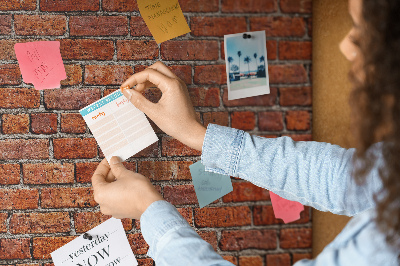 Tableau de liège décoratif Vieux mur de briques