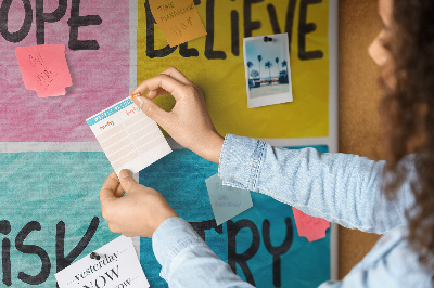 Tableau de liège décoratif Comité de motivation