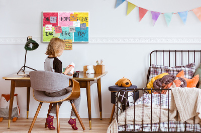 Tableau de liège décoratif Comité de motivation