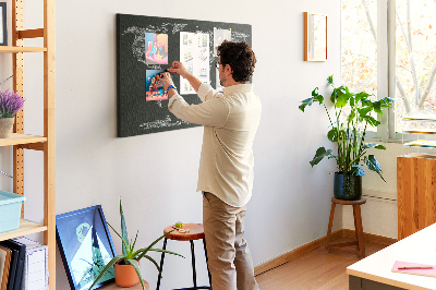 Tableau en liège Noms des continents