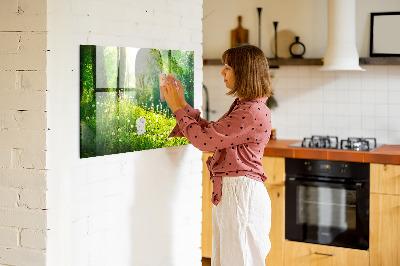 Tableau magnétique cuisine design Nature printanière