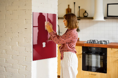 Tableau magnétique couleur rouge