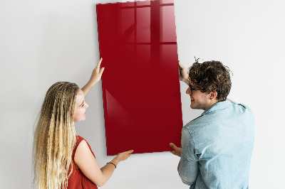 Tableau magnétique couleur rouge