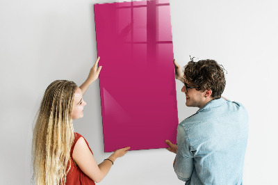 Tableau magnétique Couleur rose intense