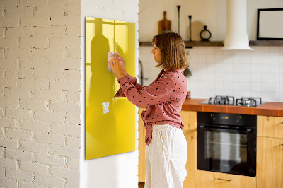 Tableau magnétique Couleur jaune clair