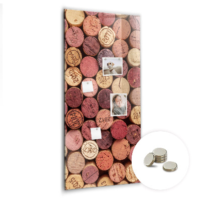 Tableau magnétique design Bouchons de vin
