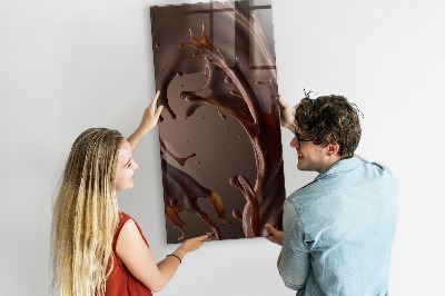 Tableau magnétique design Lait au chocolat