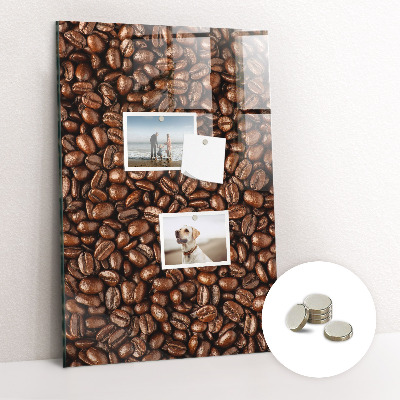 Tableau magnétique design Grains de café