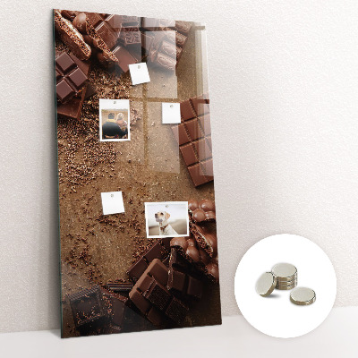 Tableau magnétique design Des barres de chocolat