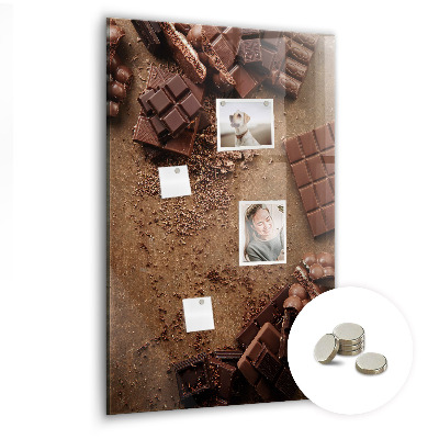 Tableau magnétique design Des barres de chocolat