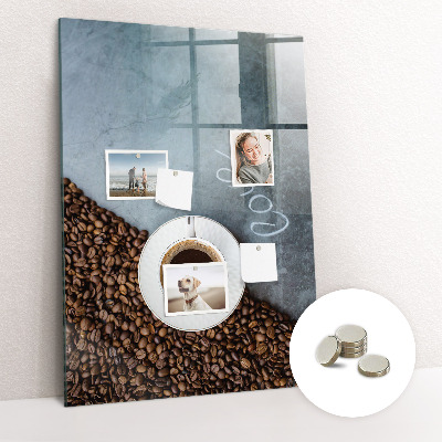 Tableau magnétique design Tasse de café