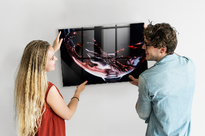 Tableau aimanté Un verre de vin