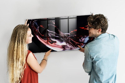 Tableau aimanté Un verre de vin