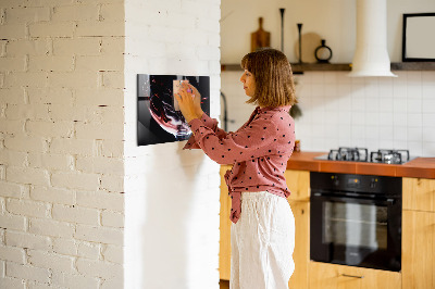 Tableau aimanté Un verre de vin