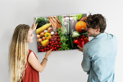 Tableau aimanté Légumes frais