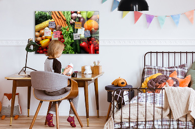 Tableau aimanté Légumes frais