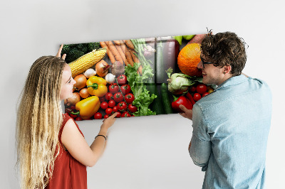 Tableau aimanté Légumes frais