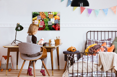 Tableau aimanté Légumes frais