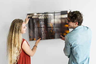 Tableau aimanté Bouteilles en verre