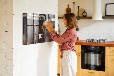 Tableau aimanté Bouteilles en verre