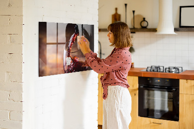 Tableau aimanté Un verre de vin