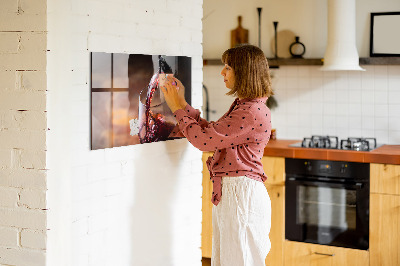 Tableau aimanté Un verre de vin