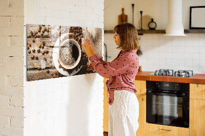 Tableau aimanté Un sac de café