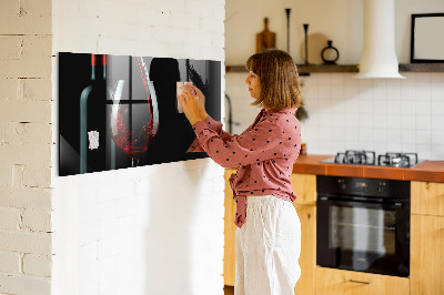 Tableau aimanté Une bouteille de vin