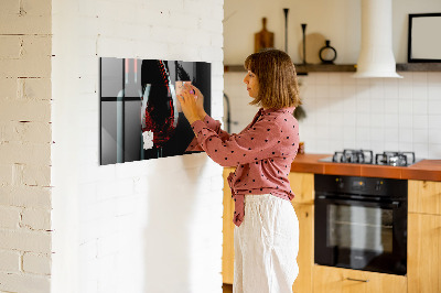 Tableau aimanté Une bouteille de vin