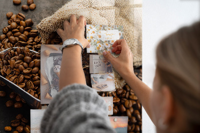 Tableau aimanté Un sachet de café frais