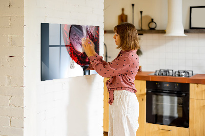 Tableau aimanté Un verre de vin