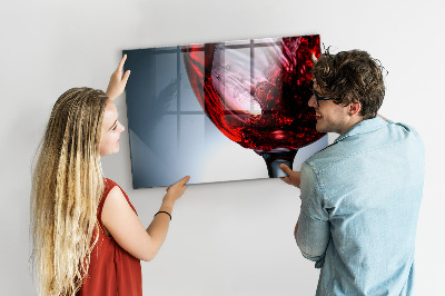 Tableau aimanté Un verre de vin