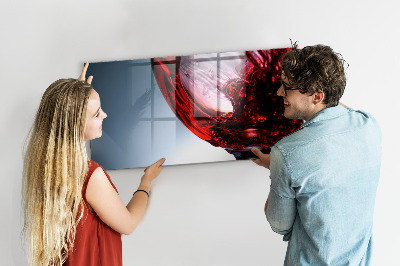 Tableau aimanté Un verre de vin