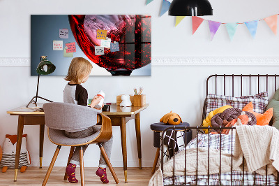 Tableau aimanté Un verre de vin