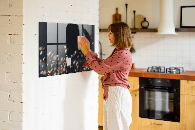 Tableau aimanté Grains de café