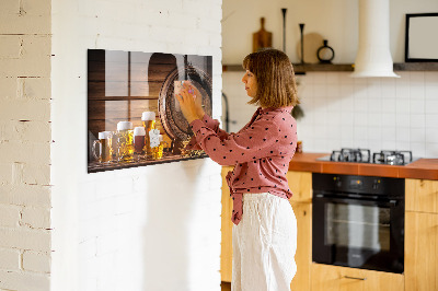 Tableau aimanté Baril de bière