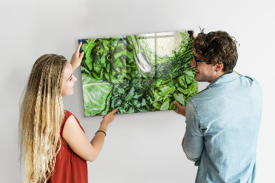 Tableau aimanté Légumes verts