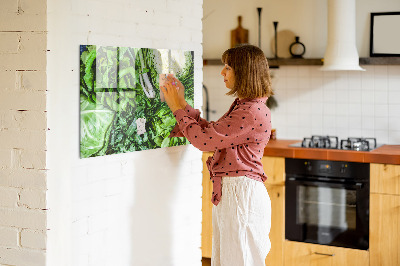 Tableau aimanté Légumes verts