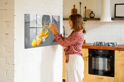 Tableau aimanté Agrumes dans l'eau