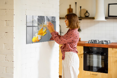 Tableau aimanté Agrumes dans l'eau