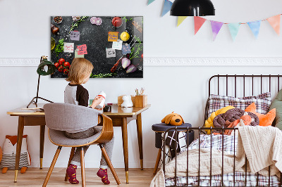 Tableau aimanté Des légumes sur le comptoir