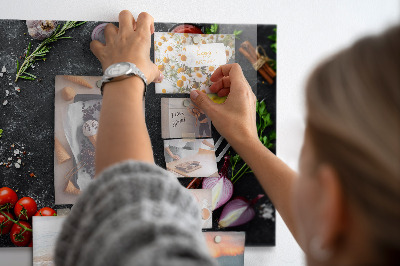 Tableau aimanté Des légumes sur le comptoir