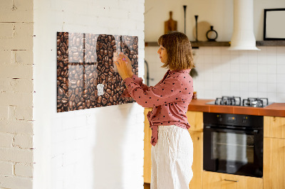 Tableau aimanté Grains de café