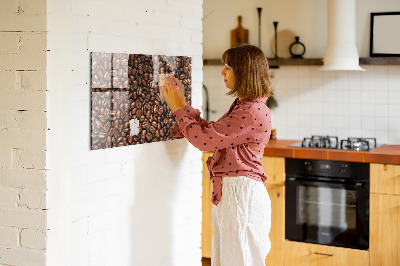 Tableau aimanté Grains de café