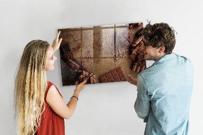 Tableau aimanté Des barres de chocolat