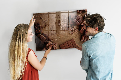 Tableau aimanté Des barres de chocolat