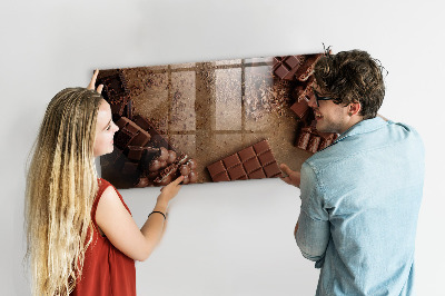 Tableau aimanté Des barres de chocolat