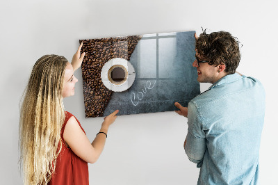 Tableau aimanté Tasse de café