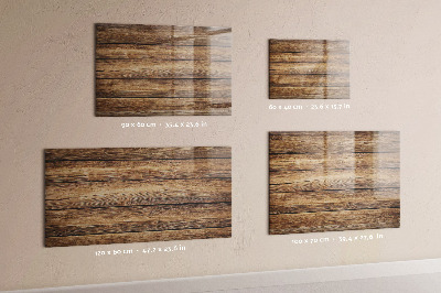 Tableau magnétique cuisine design Planches de bois