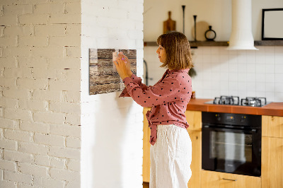 Tableau magnétique cuisine design Planches de bois